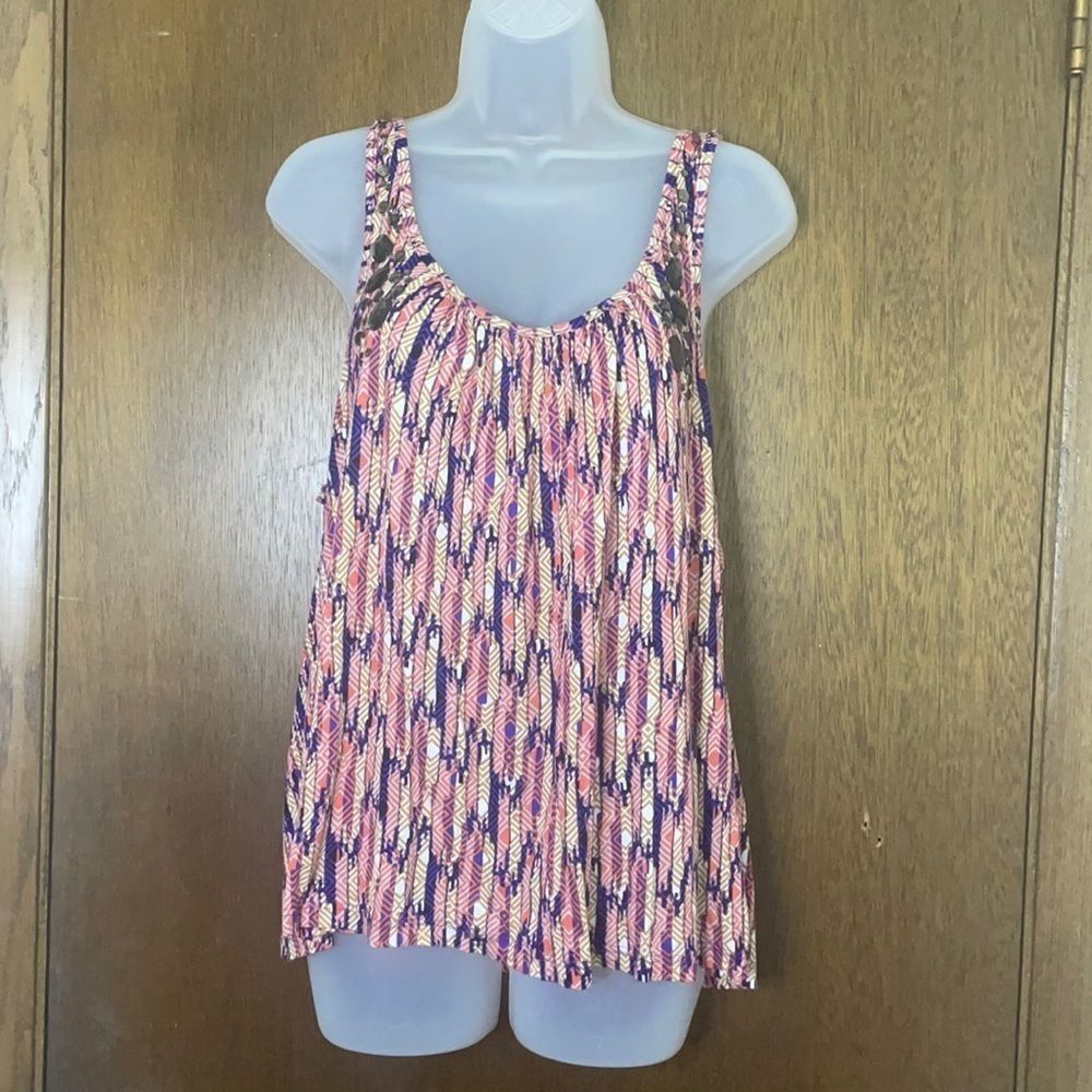 Printed Rhinestone Embellished Tank Charlotte Russe